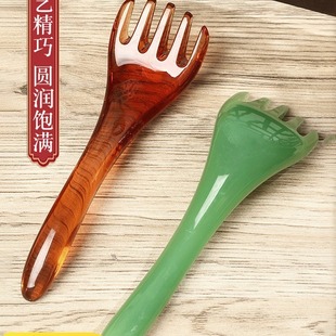 Comb Head Scraping Rod Grab Hair Therapy Beauty Comb Beeswax Massage Comb Dredge Meridians Cleansing Five Claws