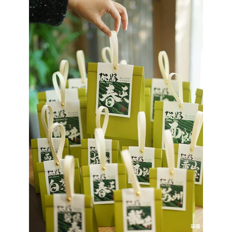 Упаковка чая Минцянь Лунцзин, зеленый чай, новый чай, новый китайский чайный пакетик, белый чай Анжи, креативный чайный пакетик Маофэн