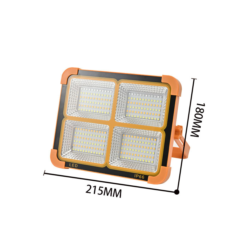 Luz de inundación portátil solar led para el hogar al aire libre impermeable de alta potencia iluminación de emergencia de patio de campamento súper brillante