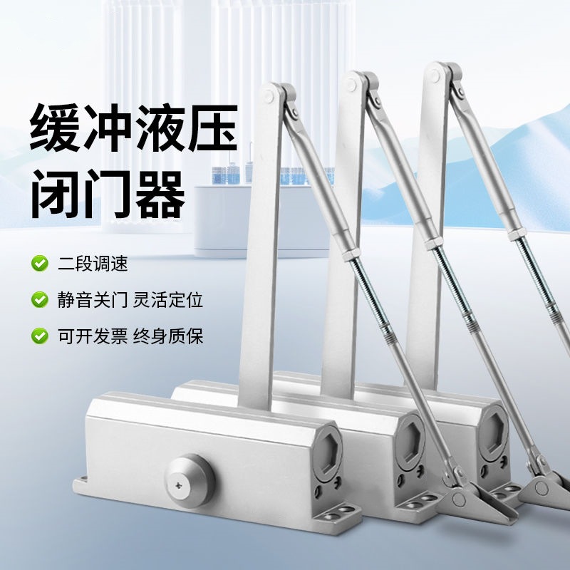 Custom Automatic Door Closer Home Push-pull Door Fire Door Hydraulic Buffer No-drilling Door Closing Gadget