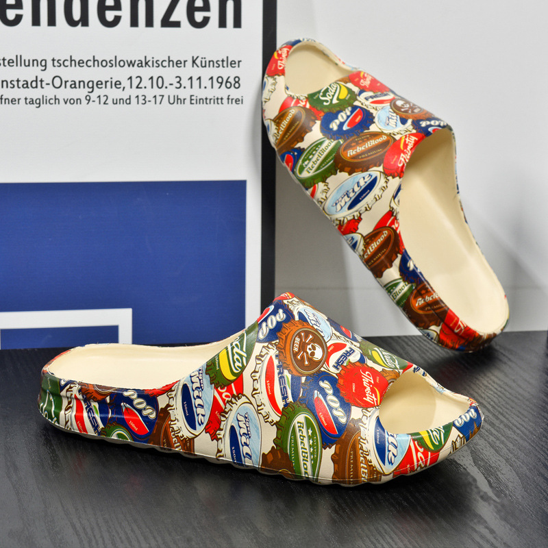Zapatillas de hombre resistentes al desgaste con base suave para pisar mierda en el hogar baño al aire libre sand sandalone casual