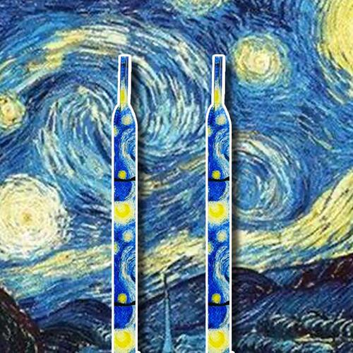 Baojie adapts to AJ1AF1 Air Force 1 dunk Owen 7 Van Gogh Ukiyoe wave shoelace rope
