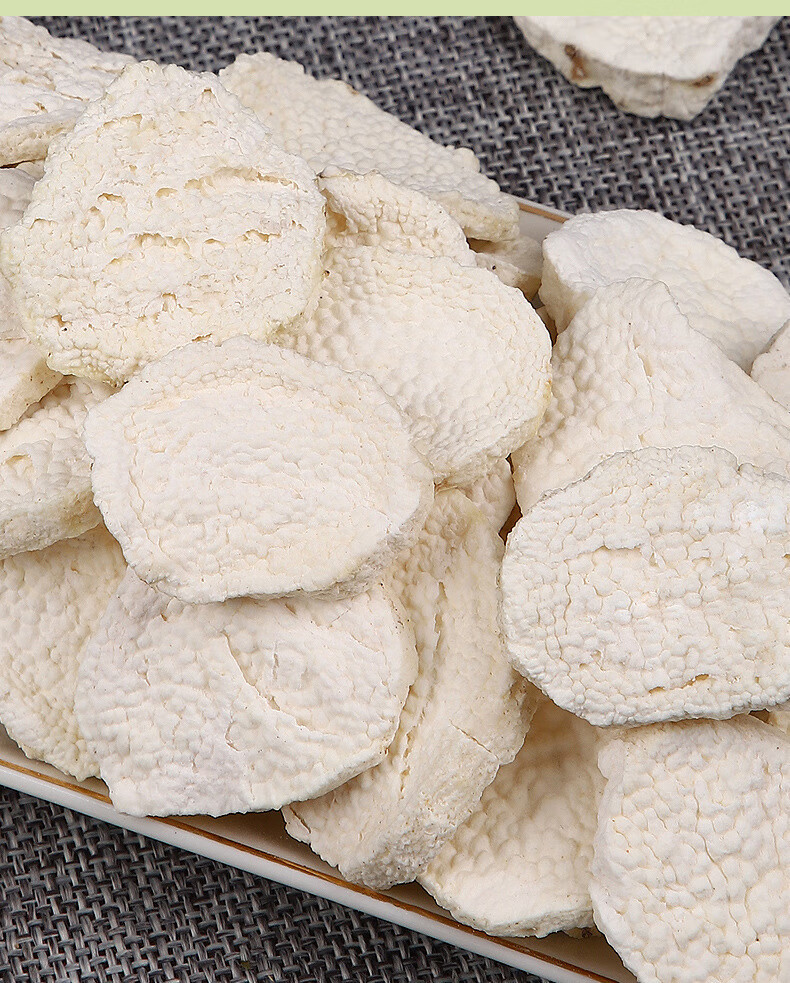 Chinese Yam Huai Shan 500g Dried Stir-Fried Slices for Soup Congee and Herbal Tea specifications