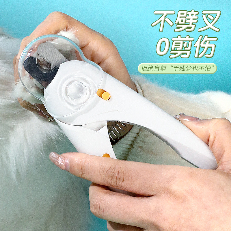 Nuevo en caja LDE anti-Splash de acero inoxidable para mascotas cortaúñas gato y perro universal no-split gato cortaúñas