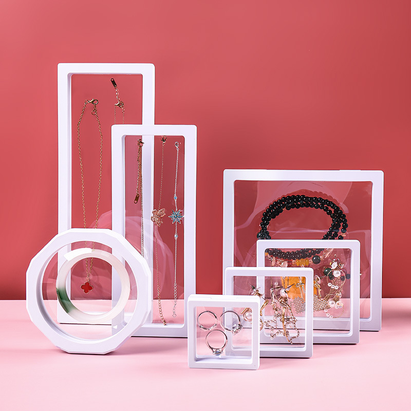 Pe Film Suspension Box Jewelry Box Anti-Oxidation Jewelry Box Ring Necklace Jewelry Storage Wearable Nail Jewelry Display Box
