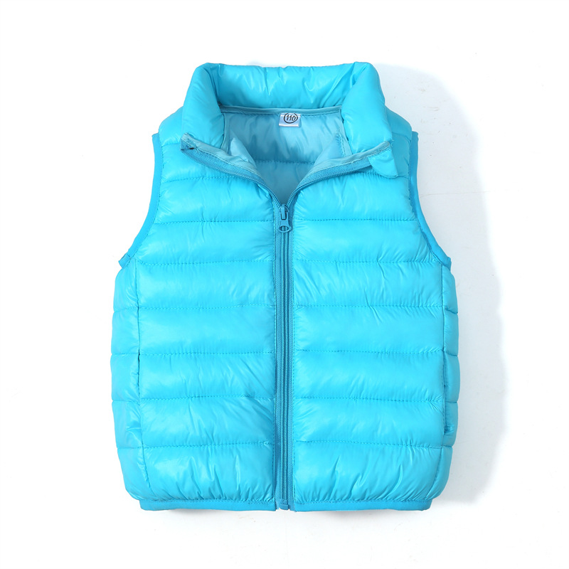 Chaleco de algodón para niños y niñas bebé medio y grande niños Otoño e Invierno chaleco invierno desgaste niños desgaste exterior chaleco ligero