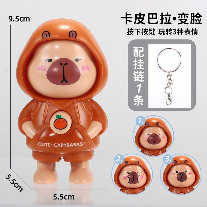 跨境新款拉布布变脸公仔玩具潮玩卡通创意挂件摆件解压玩具系列|undefined