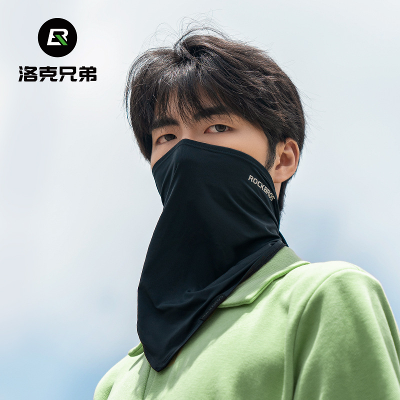 Rocke Brothers máscara solar, pañuelo de hielo, pañuelo de ciclismo anti-UV, cubierta de cuello, cara delgada para hombres y mujeres, verano