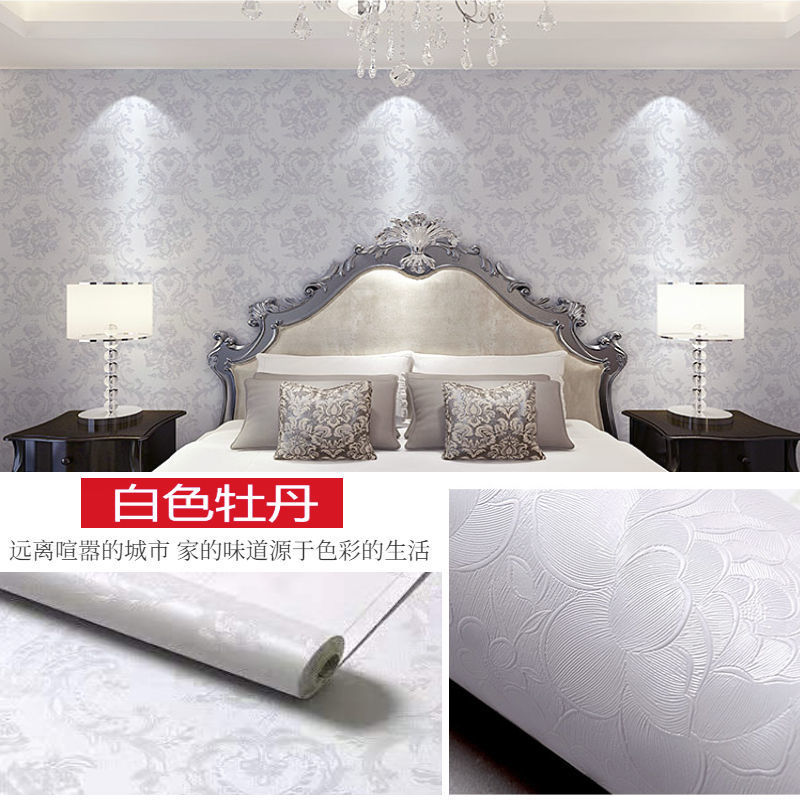 [클래식 엠보싱] 흰 모란 꽃★★