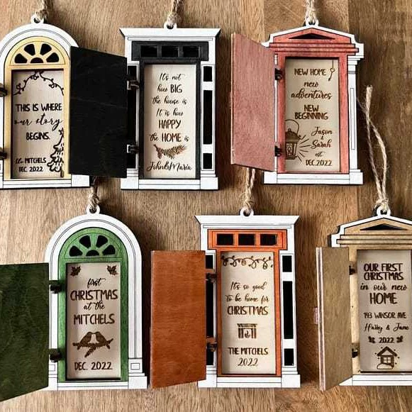 Трансграничный новый эльф фея маленькая деревянная дверь деревянная ремесла открытый двор сад декоративные микро-ландшафтные подвески