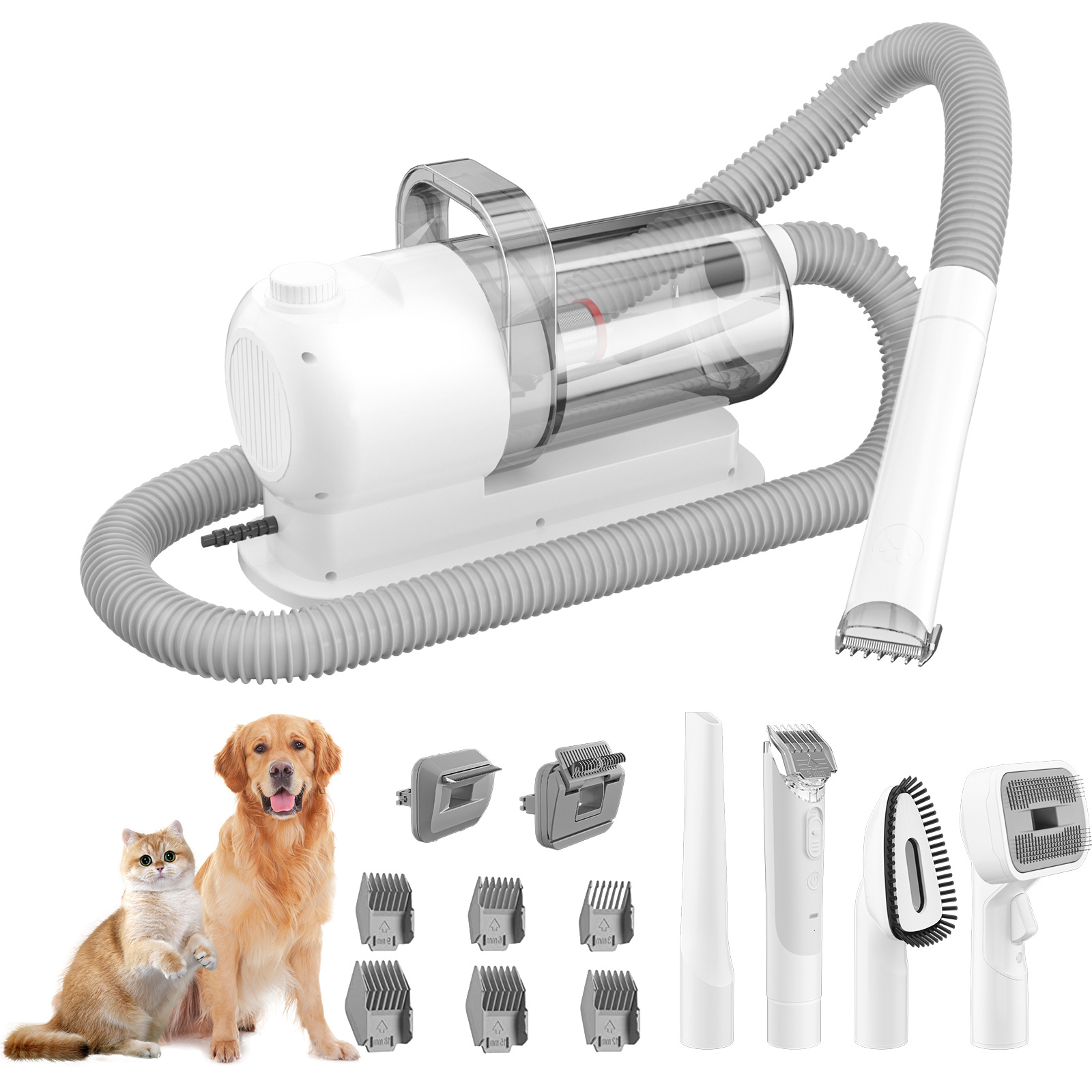 [Three-year warranty] pet care vacuum cleaner integrated pet vacuum cleaner hair cleaner pet hair clipper suit