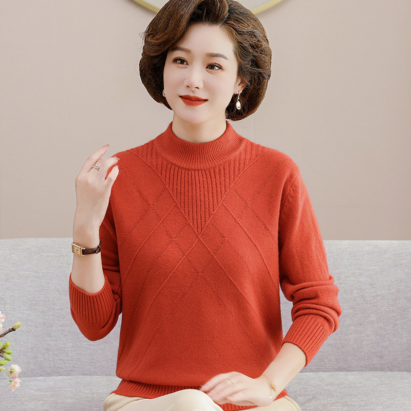 E6006 640K ÁO LEN NỮ TAIRYA DÀI TAY MÙA XUÂN THU ĐÔNG TRUNG NIÊN THỜI TRANG NỮ G02 SẢN PHẨM MỚI
