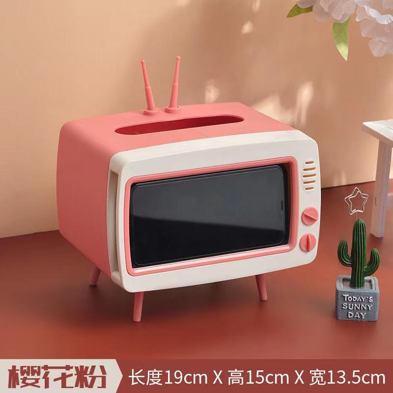 Caja de pañuelos para el hogar sala de estar mesa de café TV soporte para teléfono móvil Nórdico creativo lindo simple caja de pañuelos de almacenamiento