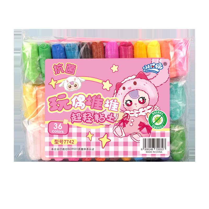 Arcilla ultraligera en bolsas para niños, venta al por mayor del fabricante, plastilina que no se decolora, arcilla de colores para manualidades, arcilla de fábrica.