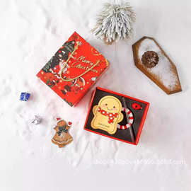 可爱卡通姜饼人陶瓷水杯圣诞节马克杯创意礼盒伴手礼新年礼物