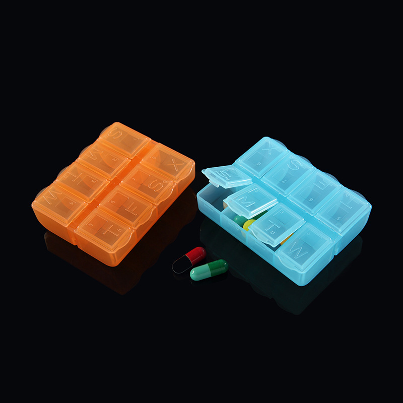 8格药盒保健药盒首饰鱼钩种子收纳盒零件收纳盒 厂家直销