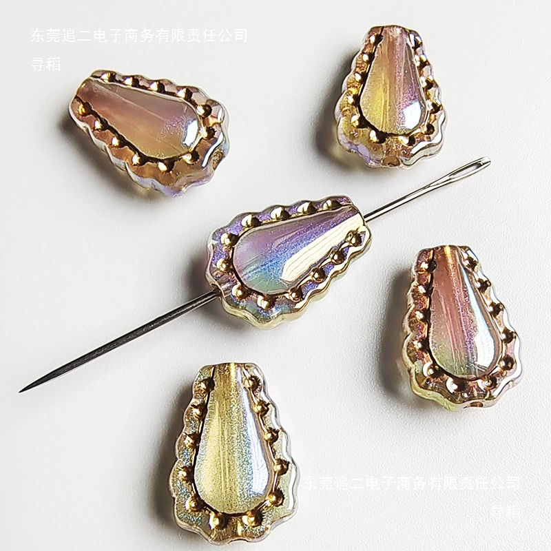 UVAB красочное прозрачное синее слезное золото магическое зеркало розовая handmade материалы украшения бисер