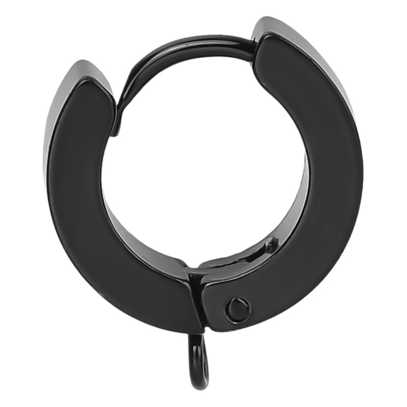 Japanese and Korean version of the same titanium steel earrings piercing jewelry stainless steel earrings earrings earrings earrings round wire earrings manufacturers in stock