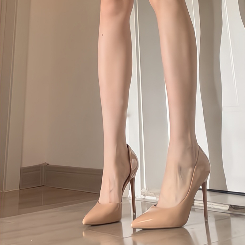 Nude High Heels That Don'T Irritate the Feet, Niche Style, Comfortable for Summer, Thin Heels That Go Well with Skirts, Women's Ultra-High Heels