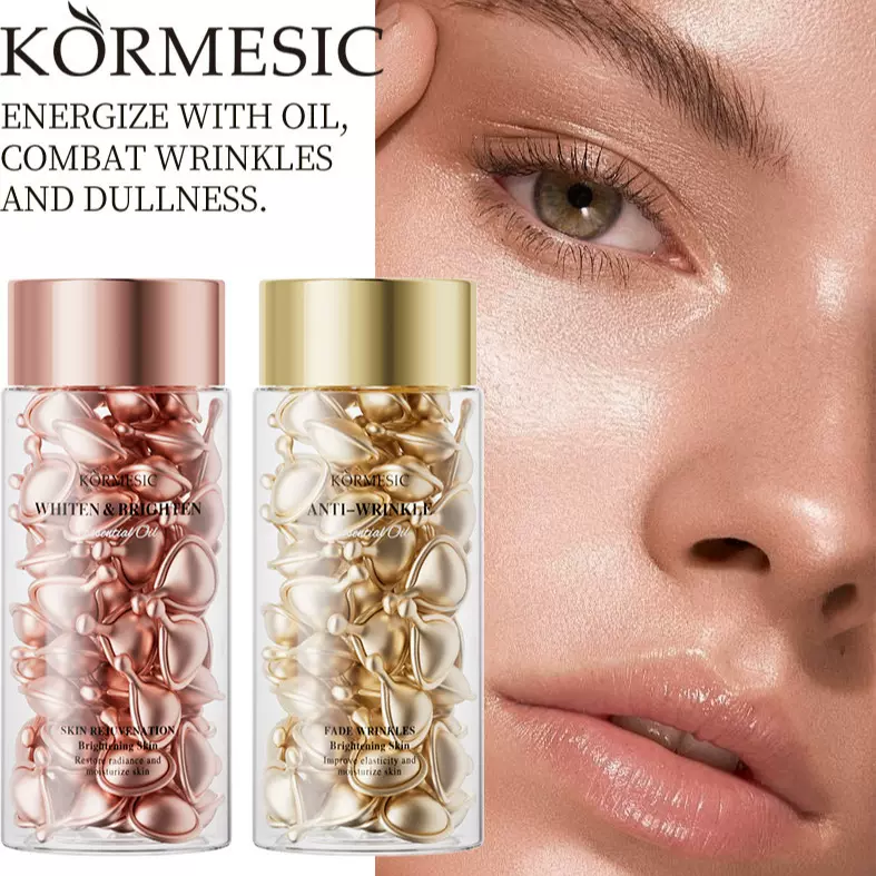 KORMESIC补水提拉胶囊精油Facial serum跨境外贸厂家批发