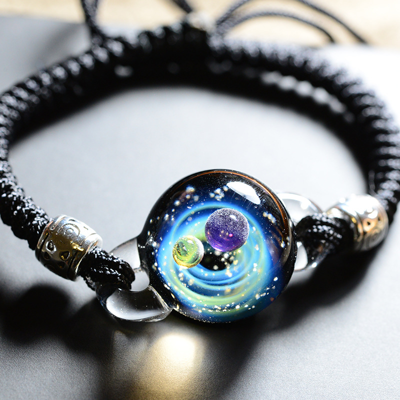 Buy quality Cosmic Element Glass Bracelet Nebula Creative Glass Wrist