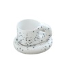 Ceramic Mark Cup Wind Fat Powder Cup INS Breakfast Coffee Cup Claine Classed Blue Cute Permanent Ceramic Cup