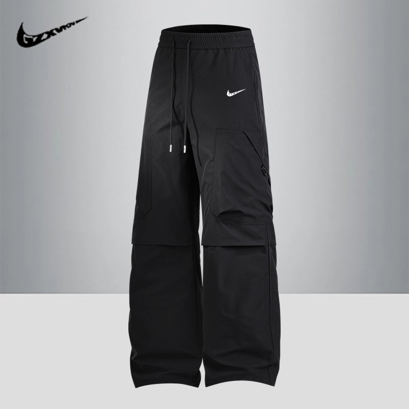 New autumn and winter outdoor casual sports straight-leg pants for men, loose and breathable wide-leg pants, American-style trendy workwear pants