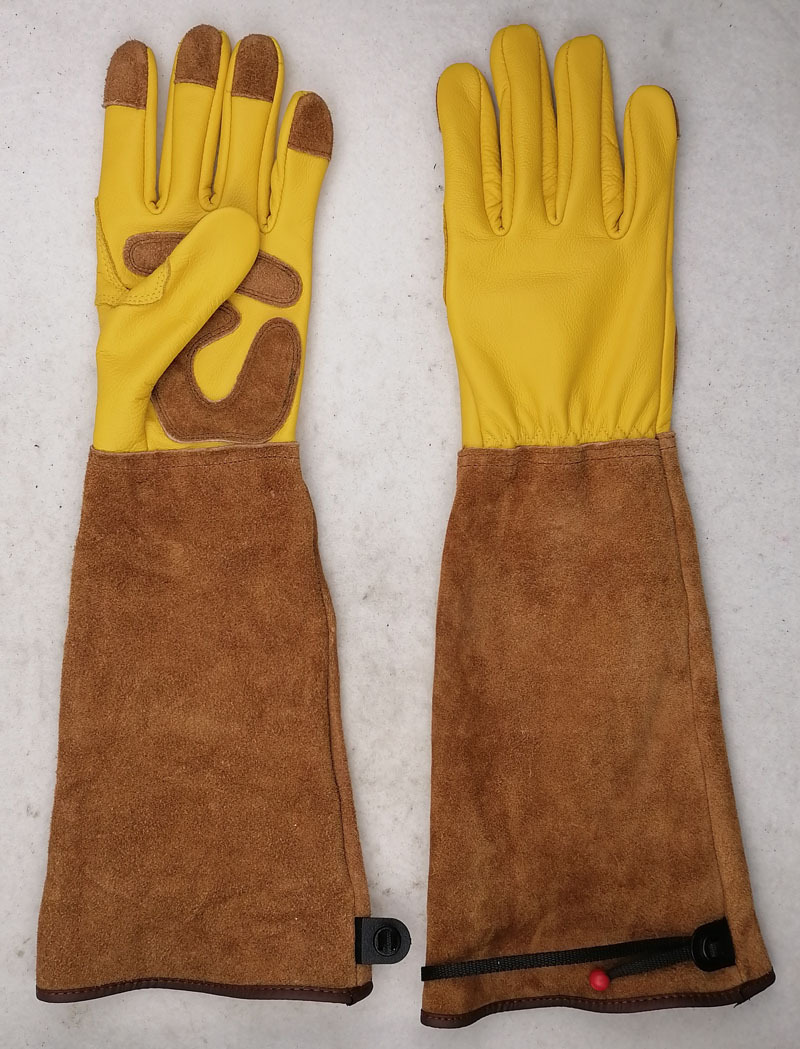 Guantes largos de jardinería para soldador