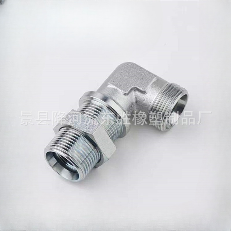 卡套直角过板接头6C96D9 隔壁直角弯头永华伊顿标准24度锥卡套式