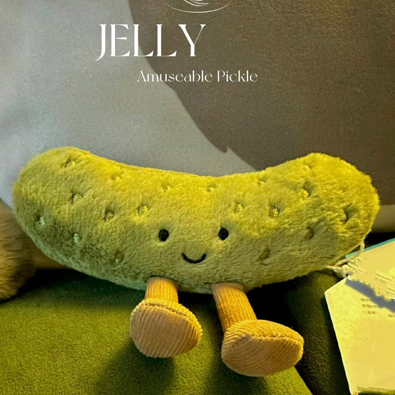 JC Fun Cute Gift Plush Doll Pickled Cucumber/Pickled Cucumber/Fruit Cucumber Doll