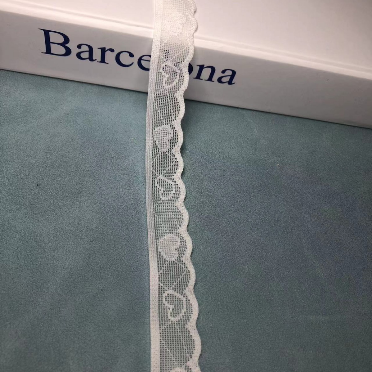 虚实心蕾丝花边白色高弹花边diy服饰辅料女士内衣袜子花边辅料