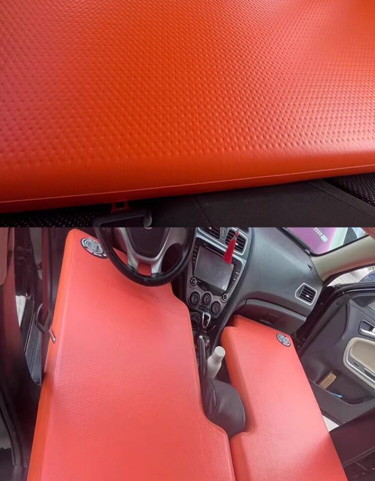 Car-Mounted Brushed Fabric Mattress for Outdoor Travel, Portable Single-Person Lazy Bed for Nap, Foldable Double Inflatable Bed, Customizable