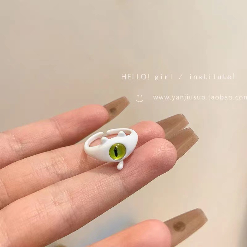 Dibujos animados lindo gato anillo 2023 nuevo nicho diseño chica corazón exquisita joyería al por mayor