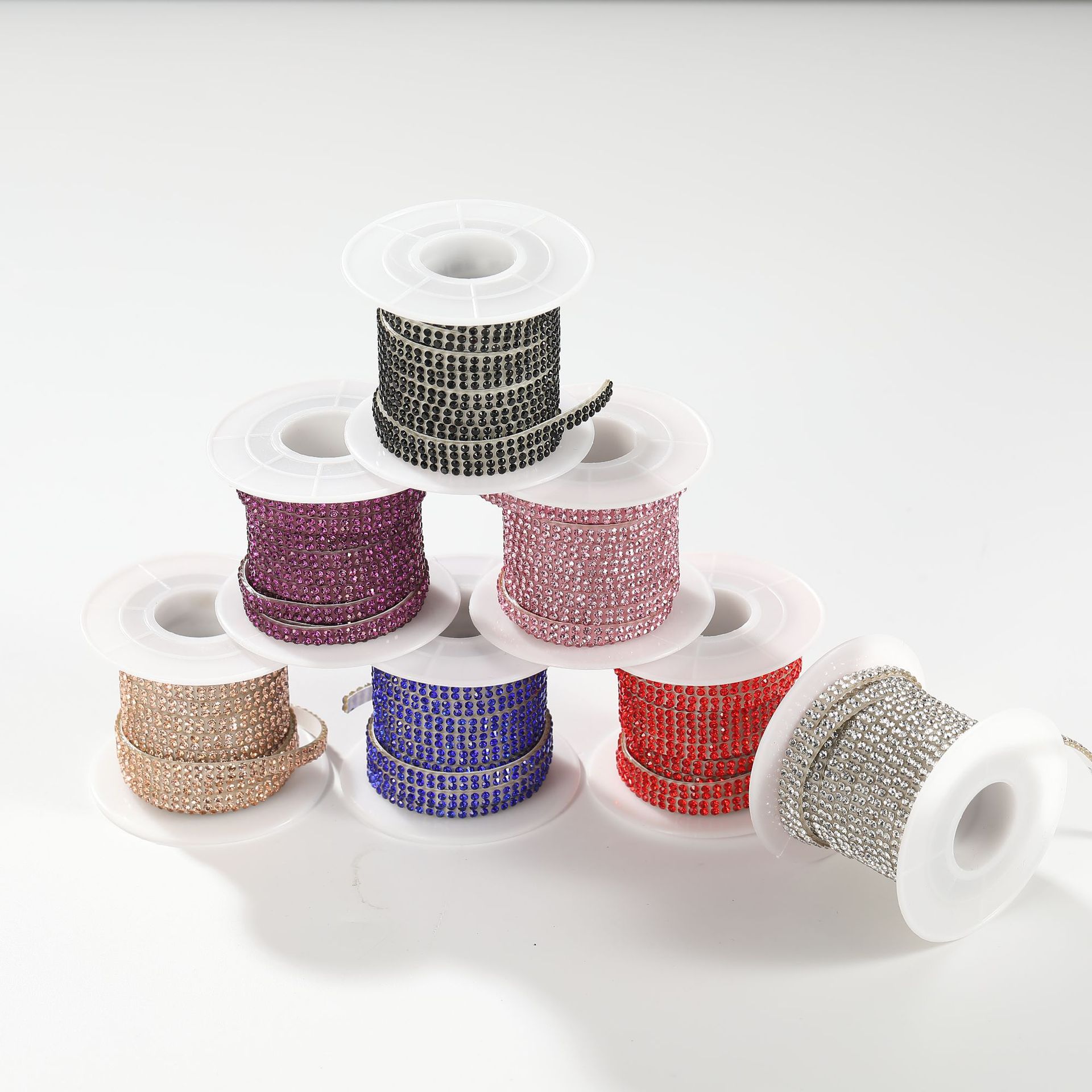 跨境 爆款 高端包装 水钻条水钻丝带装饰钻贴水钻辅料生活DIY装饰