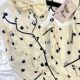 [Panda Tuanzi] ins Style Pajamas Women's Spring and Autumn Ice Silk Long Sleeve Polka Dot Cartoon Panda Home Clothes Women