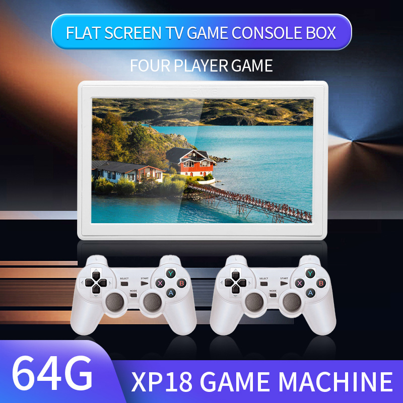 Game machine XP18 flat-screen TV game box can be connected to the TV 7-inch handheld 3d multiplayer battle game machine