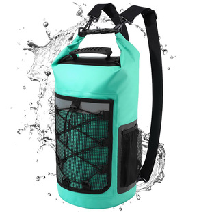 Cross-Border Popular Beach Swimming Bag Rafting Bag Outdoor Sports Pvc Waterproof Bag Dry and Wet Separation Waterproof Backpack