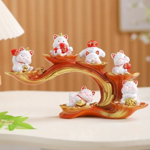 Cat Decoration Living Room Entrance Wine Cabinet TV Cabinet Decoration Office Desktop Decoration Gift