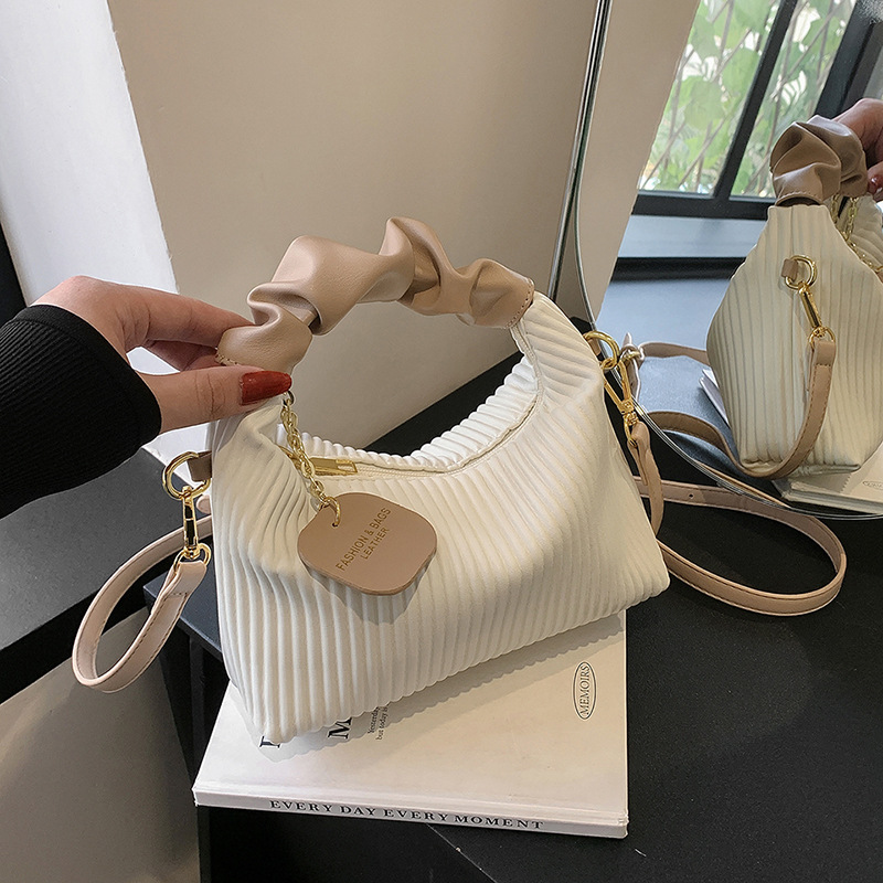 Selle aasta populaarne nišidisaini kott Naiste plisseeritud käekott 2023, uus moodne kõrgekvaliteediline kaenlaalune väike kandiline kott_voghion.com