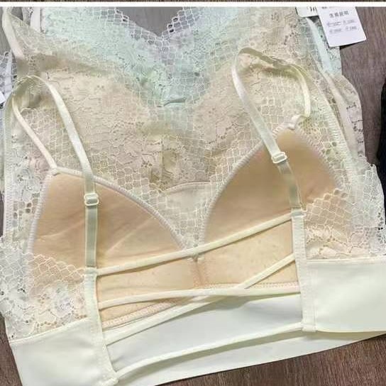 Nueva taza de látex sin marcas de alta calidad, chaleco de dama sin anillo de acero, bra de yoga, ropa interior deportiva, mujer al por mayor