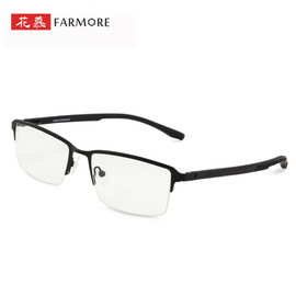 时尚新款潮流男生半框近视眼镜金属简约横岗眼镜框FM1834