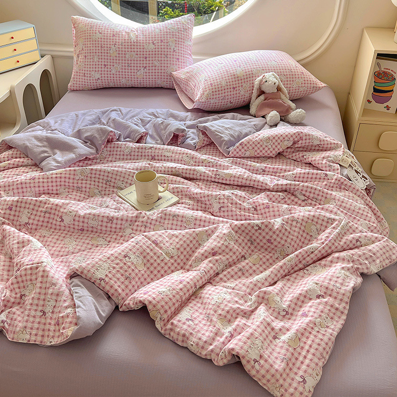 캣 디너 파티 [매우 부드러운 알몸 수면 이중 거즈 여름 이불]