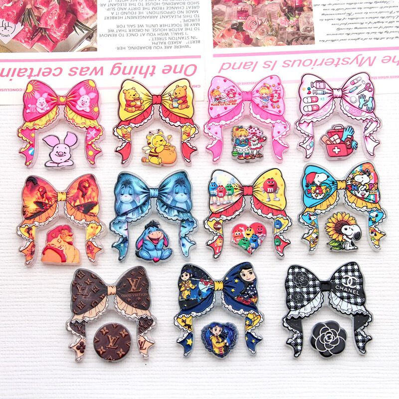 Quirky Creative M&M Bean Luxury-Style Acrylic Bow Pendant Bag Charm Hairpin Ballpoint Pen Decoration Quirky Creative M&M Bean Luxury-Style Acrylic Bow Pendant Bag Charm Hairpin Ballpoint Pen Decoration