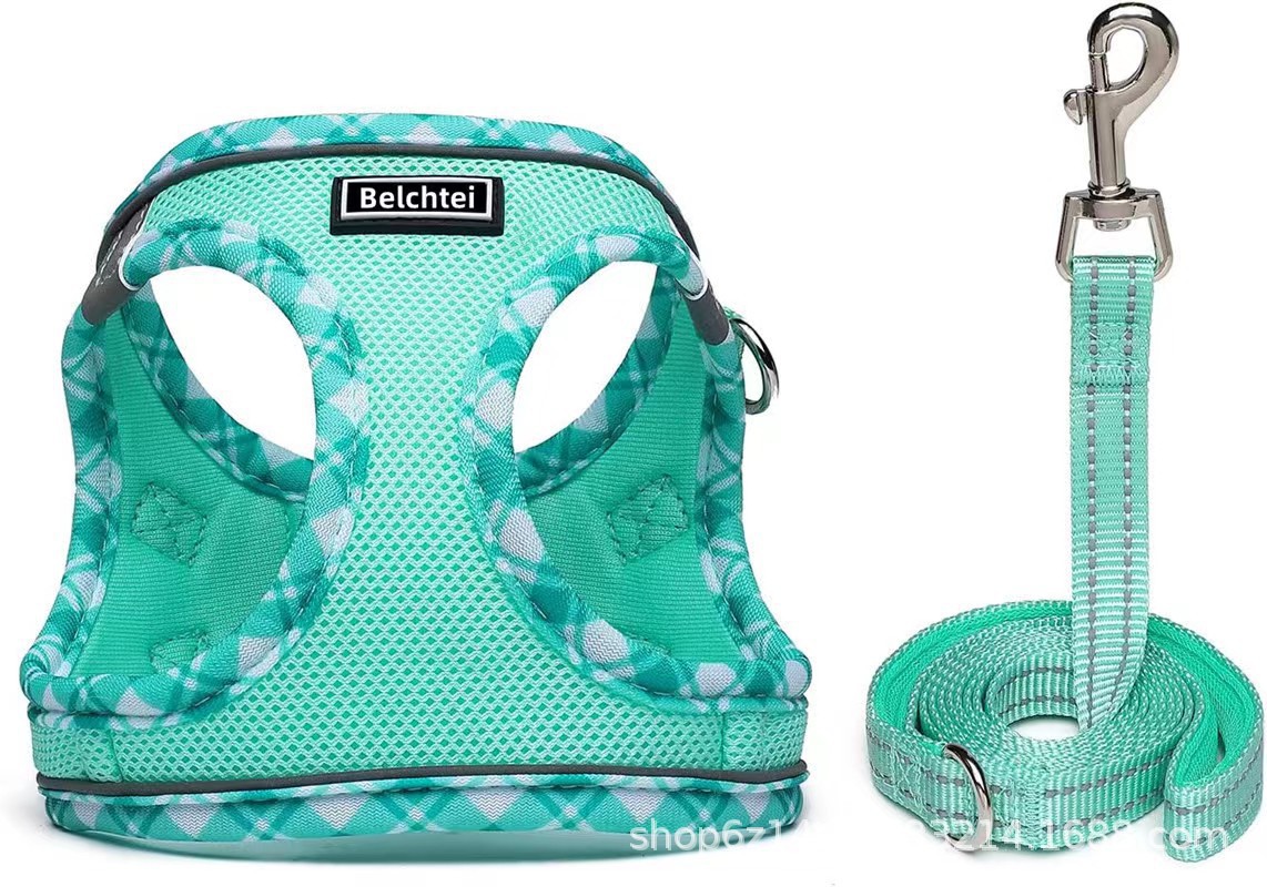 Correa de pecho chaleco tipo cuerda de tracción para caminar cuerda para perros cuerda para gatos adornos perros pequeños artículos para mascotas anti-desprendimiento