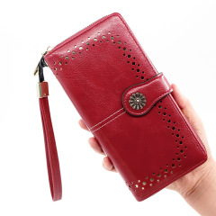 Manufacturer Direct Supply Business Long Wallet Women Fashion Handbag Large Capacity Money Clip PU Women Wallet Hand Grab Bag