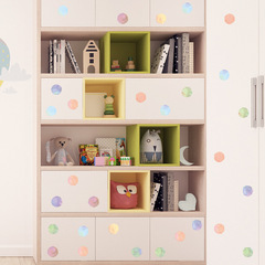 New FX-F274 Colorful Watercolor Dots Bedroom Wardrobe Fridge Hallway DIY Home Wall Decoration Wall Sticker 