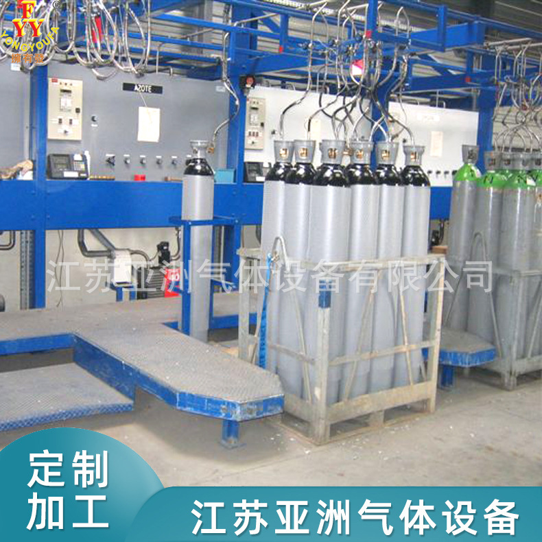 氢气自动充装台 花篮式散装格自动充装设备 气体充灌装置厂家