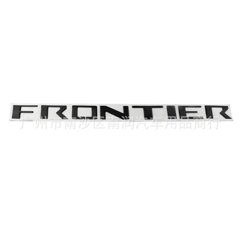 Suitable for Nissan FRONTIER tail box emblem, ABS pickup truck modification sticker, recessed emblem, plastic sticker