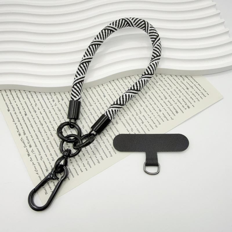 Short Wrist Strap for Mobile Phones, Unisex Anti-Loss Woven Climbing Rope, Side-Wear Anti-Loss Strap with Detachable Metal Chain Short Wrist Strap for Mobile Phones, Unisex Anti-Loss Woven Climbing Rope, Side-Wear Anti-Loss Strap with Detachable Metal Chain