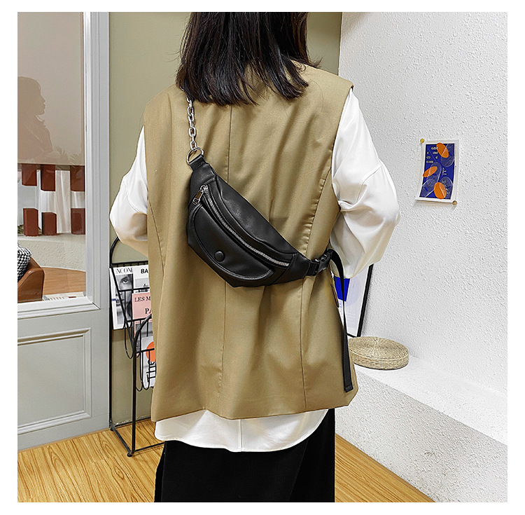 Korean Fashion Solid Color Sports Shoulder Bag display picture 4